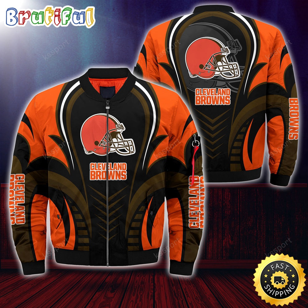 NFL Cleveland Browns Bomber Jacket Trendy Bomber Jackets
