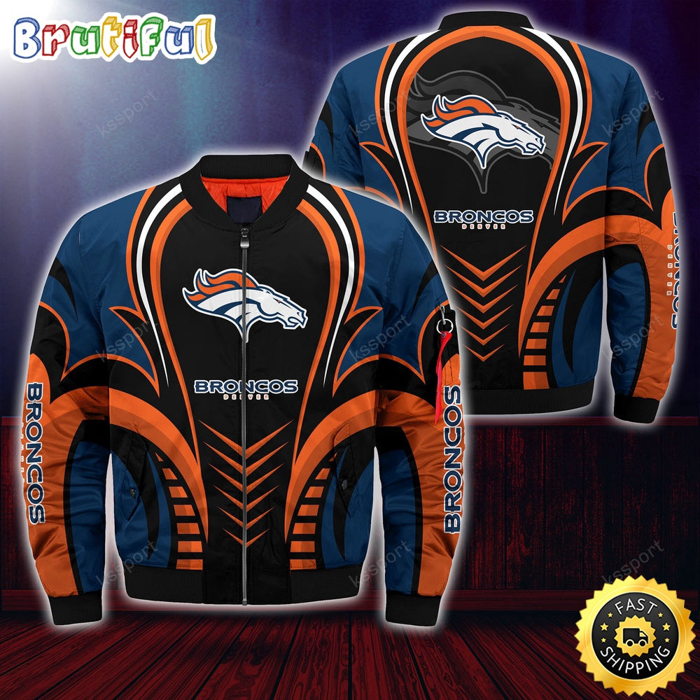 NFL Denver Broncos Bomber Jacket Trendy Bomber Jackets