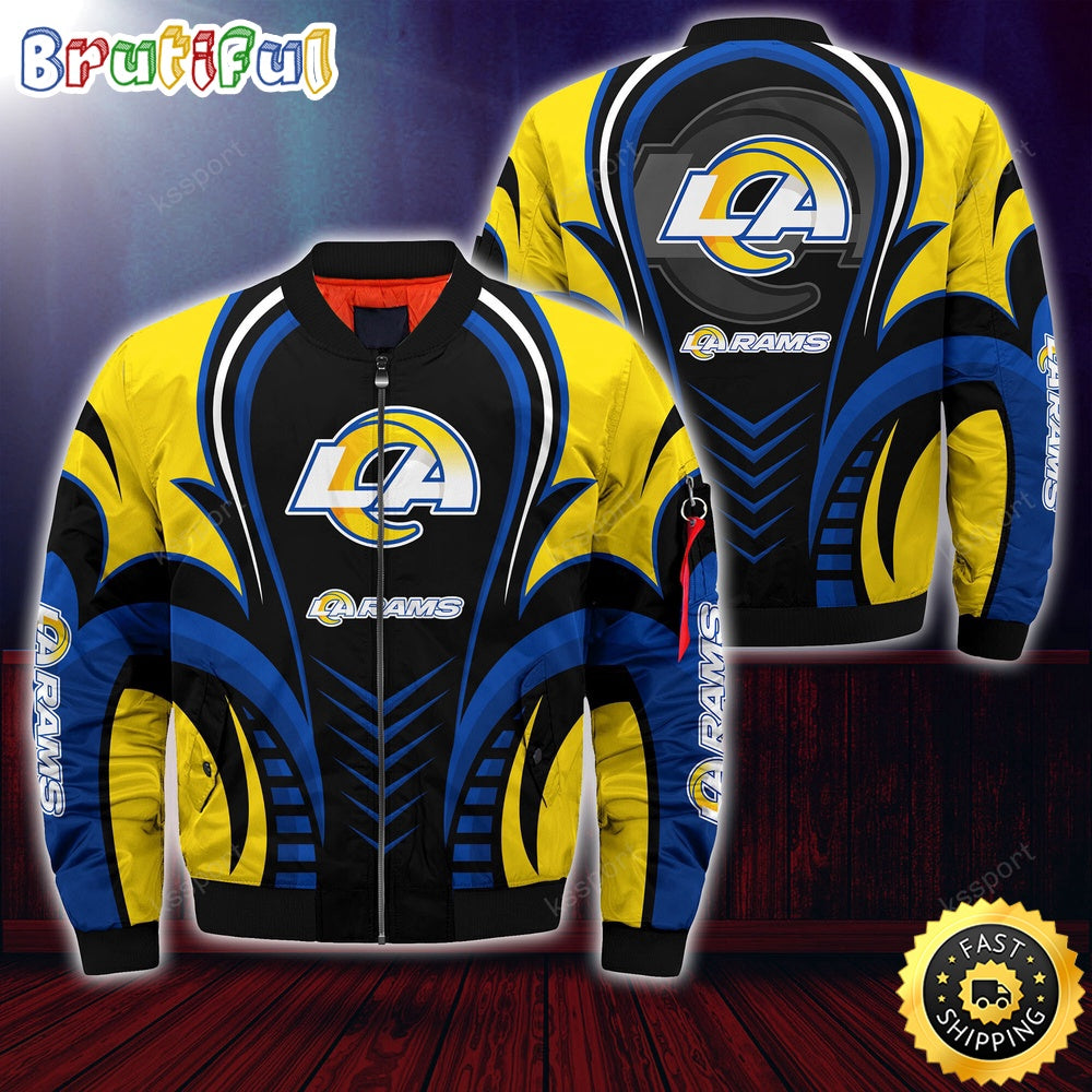 NFL Los Angeles Rams Bomber Jacket Trendy Bomber Jackets