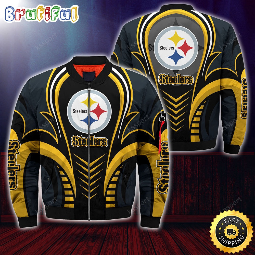 NFL Pittsburgh Steelers Bomber Jacket Trendy Bomber Jackets