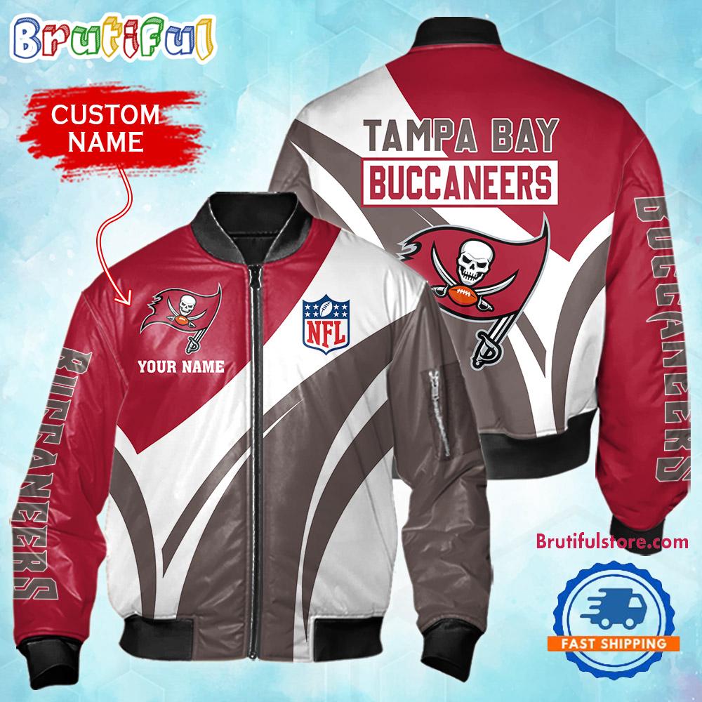 NFL Tampa Bay Buccaneers Football Team Logo Personalized Bomber Jacket