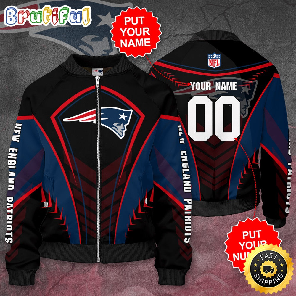 Personalized New England Patriots Bomber Jacket Stylish Bomber Coats