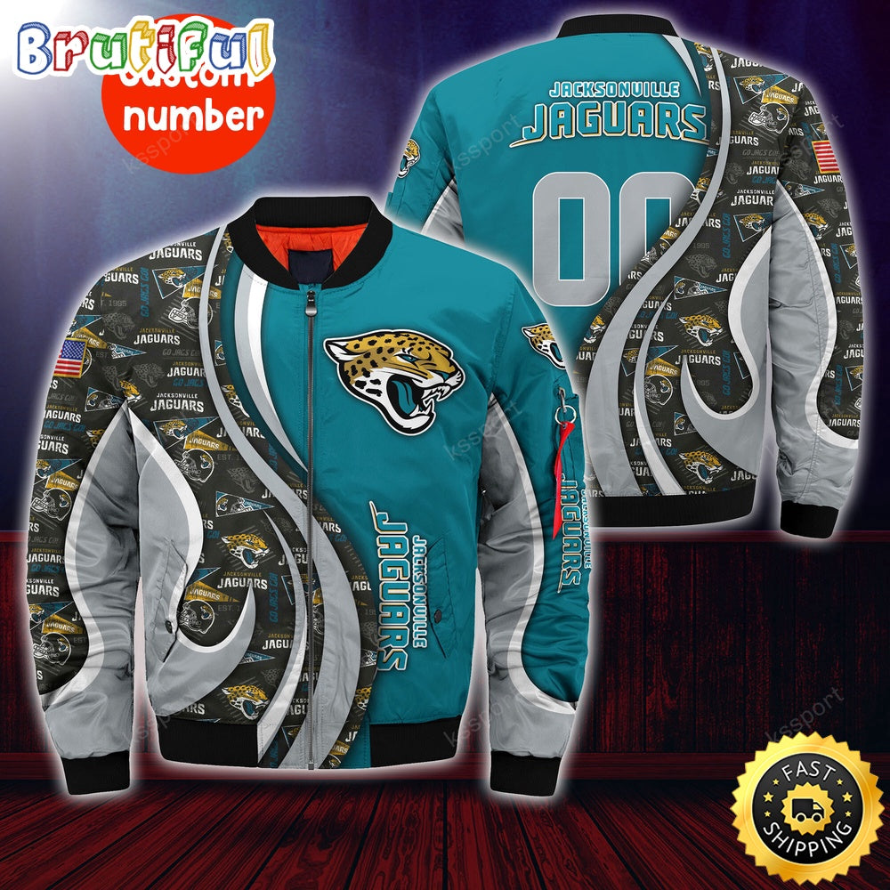 Personalized NFL Jacksonville Jaguars Bomber Jacket Urban Bomber Fashion