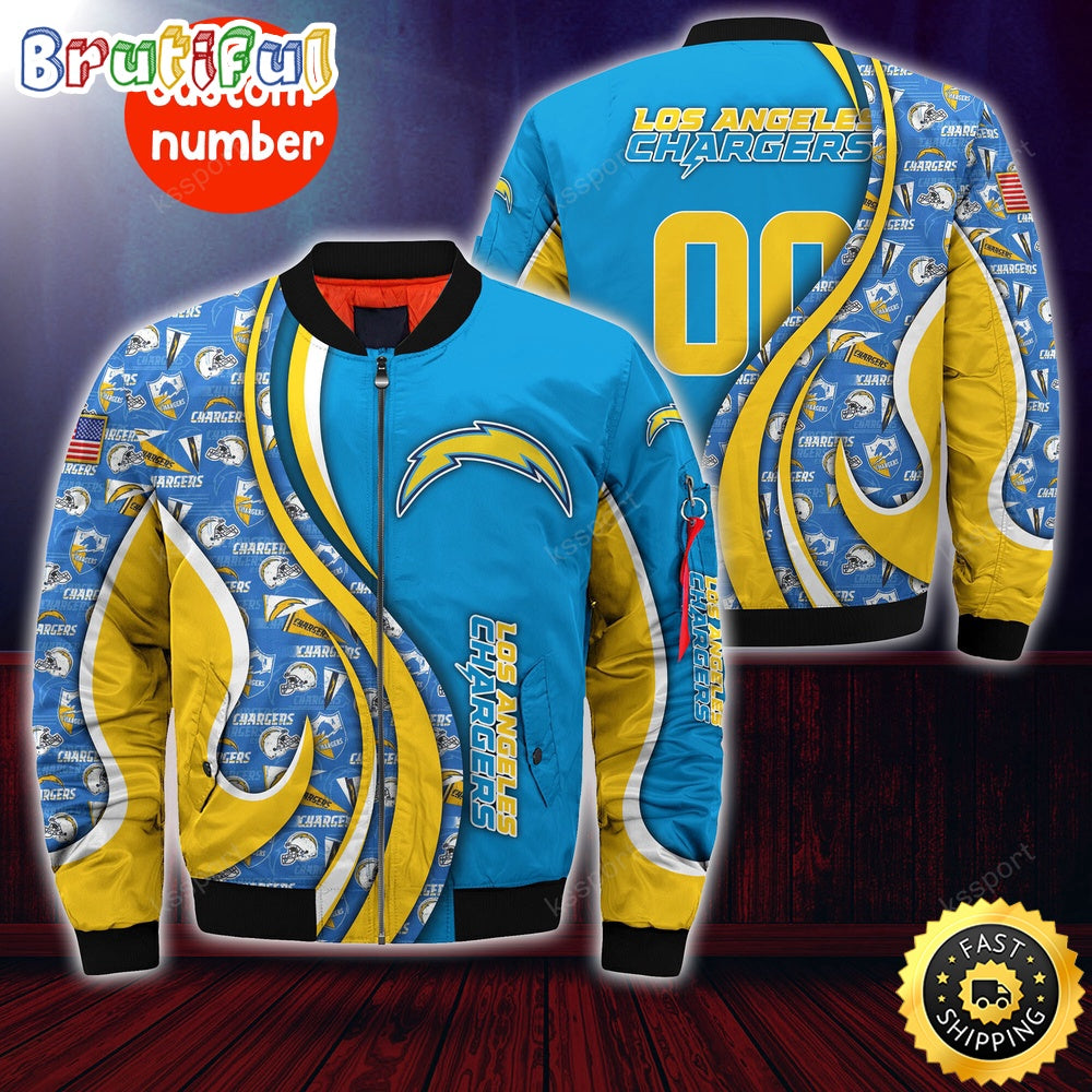 Personalized NFL Los Angeles Chargers Bomber Jacket Urban Bomber Fashion
