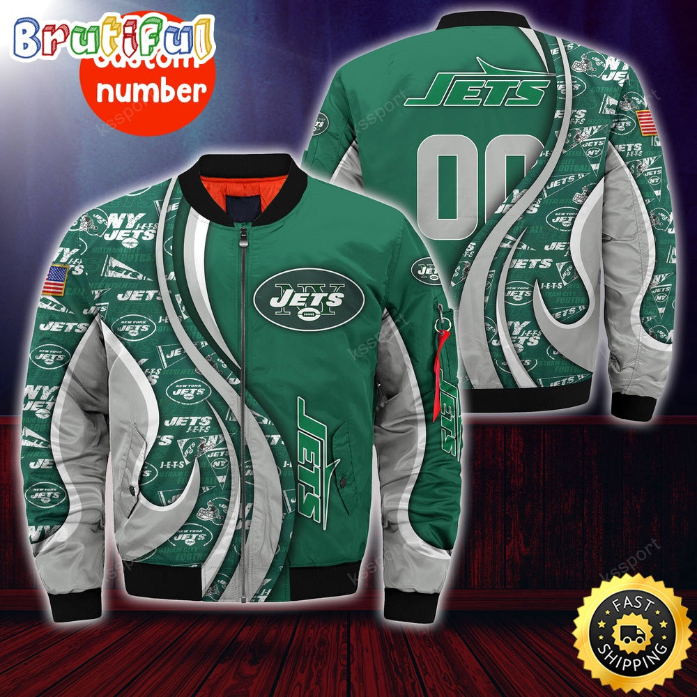 Personalized NFL New York Jets Bomber Jacket Urban Bomber Fashion