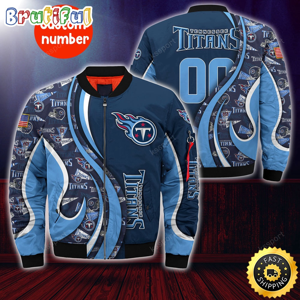 Personalized NFL Tennessee Titans Bomber Jacket Urban Bomber Fashion