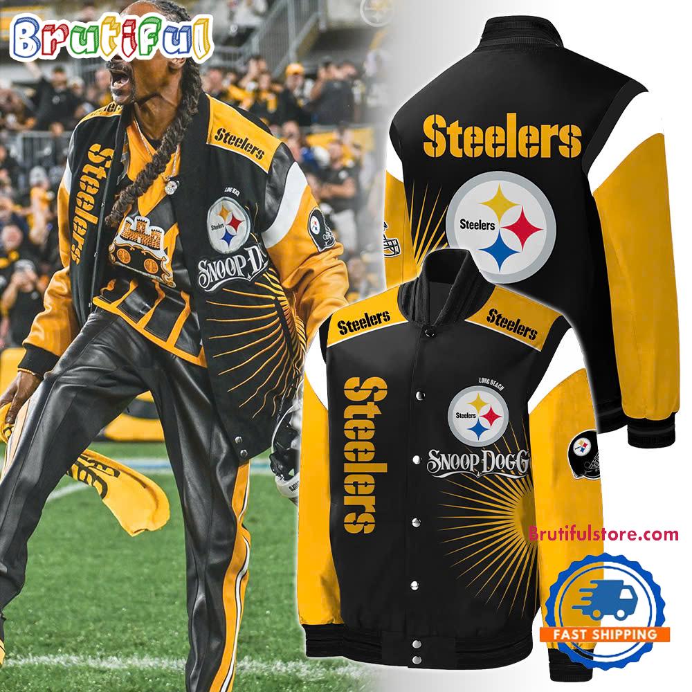 Pittsburgh Steelers x Snoop Dog Baseball Jacket