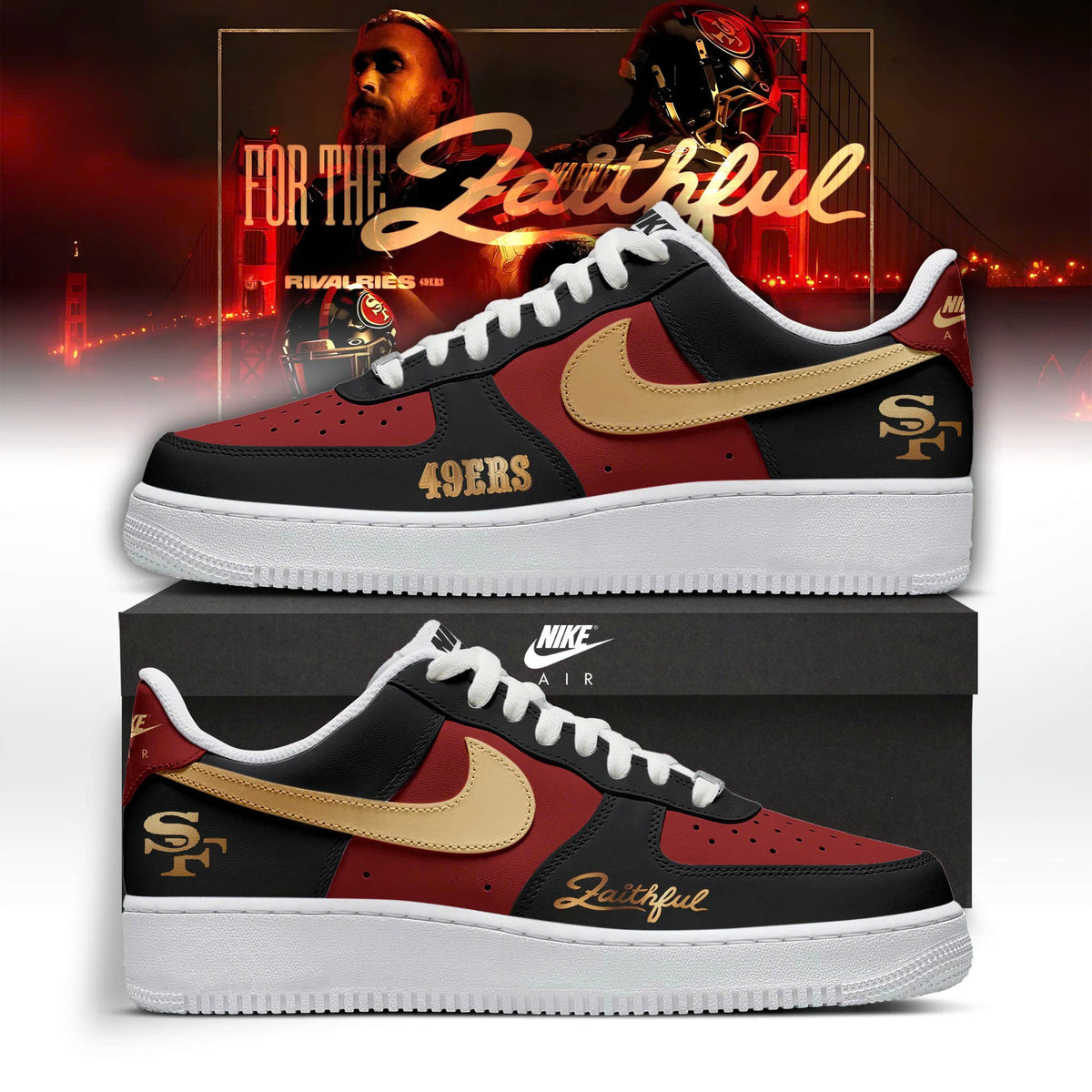 .San Francisco 49ers Rivalries Limited Editions Sneaker AF1