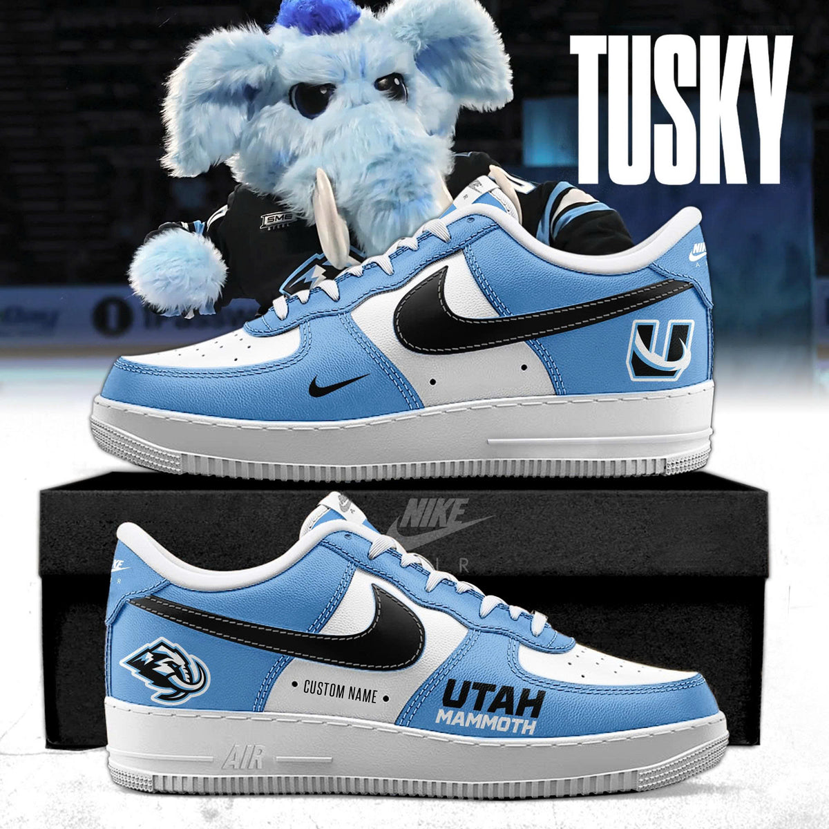 _ Utah Mammoth Special Edition AF1 Sneakers