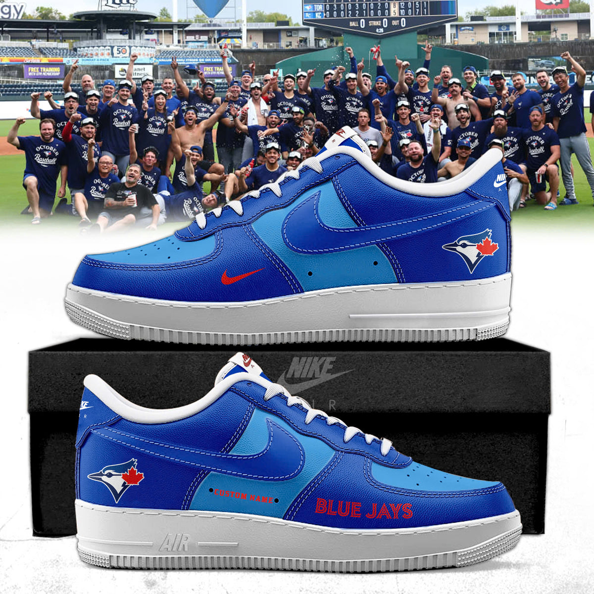 Toronto Blue Jays  Special Edition AF1 Sneakers