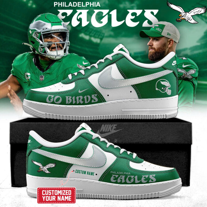 _Philadelphia Eagles Kelly Green 2025 New Shoes AF1 Sneakers
