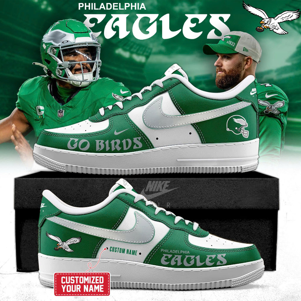 _Philadelphia Eagles Kelly Green 2025 New Shoes AF1 Sneakers