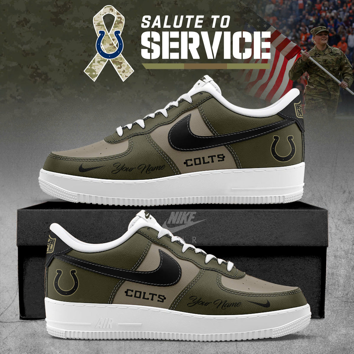 Indianapolis Colts 2025 Salute to Service Special Edition Custom AF1 Sneaker