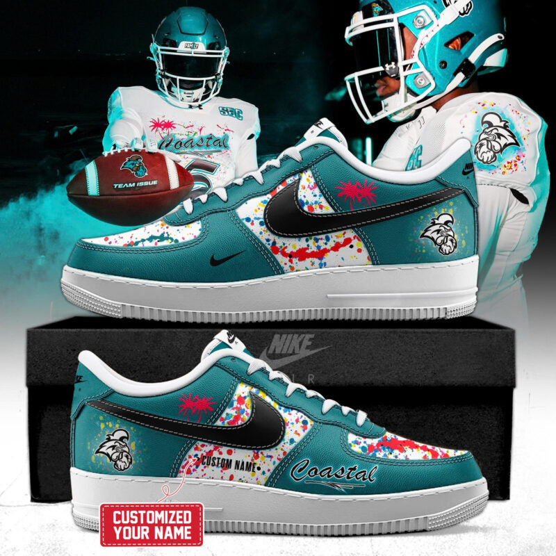Coastal Carolina Chanticleers Special Edition AF1 Sneakers