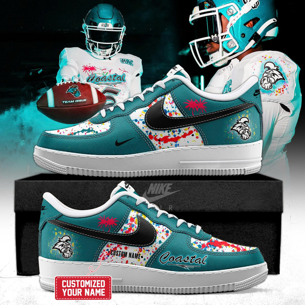 Coastal Carolina Chanticleers Special Edition AF1 Sneakers