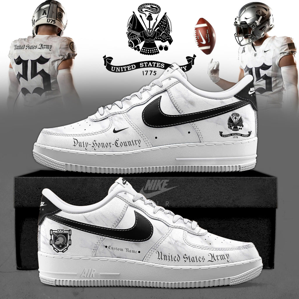 _ Black Army Black Knights Army 250 Collection Special AF1 Sneakers