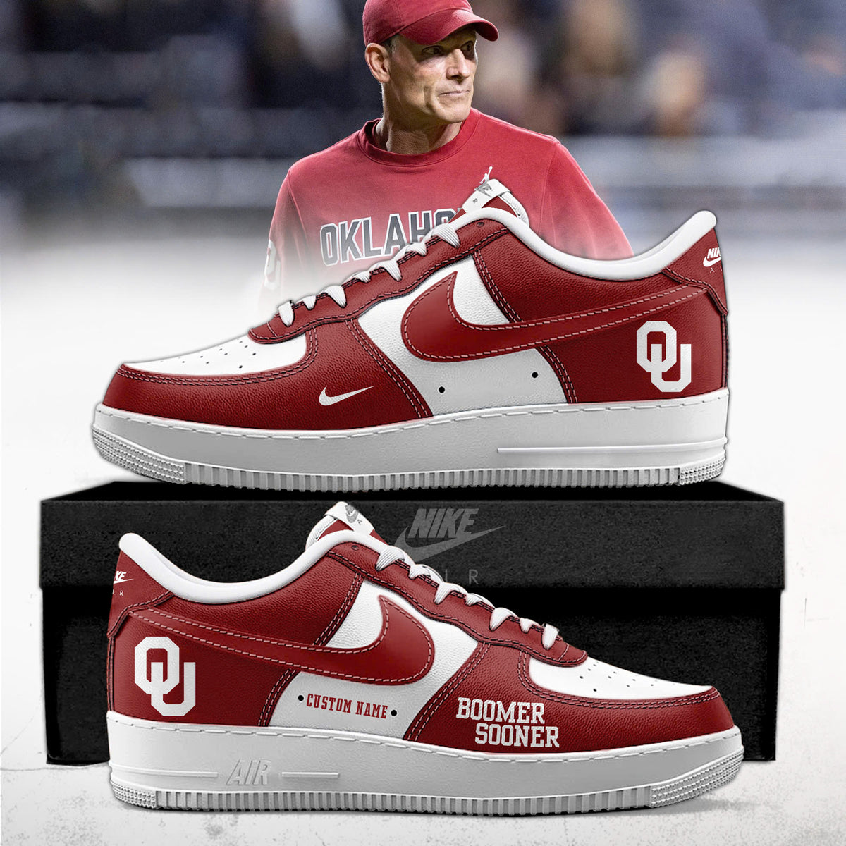 _ Oklahoma Sooners 2025 Special Edition AF1 Sneakers