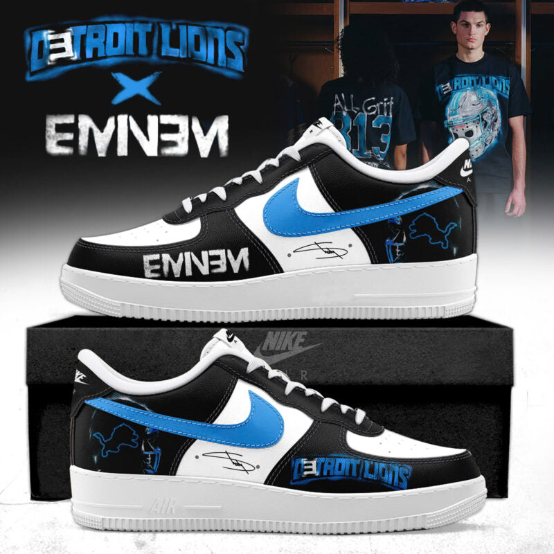 _ Eminem x Detroit Lions "Thanksgiving Halftime Show" AF1 Sneakers