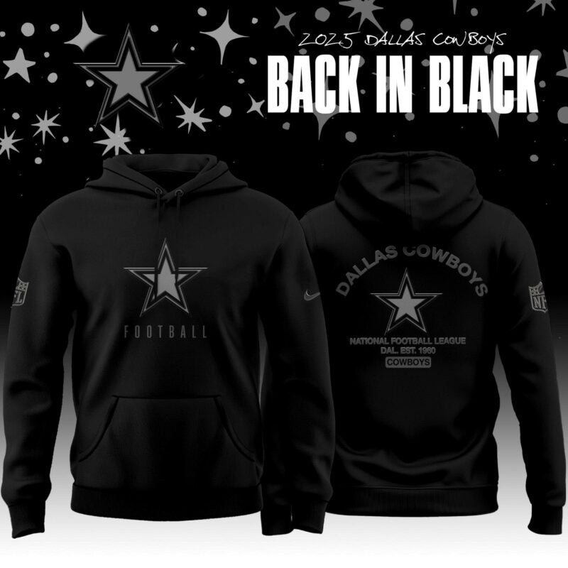 _ Dallas Cowboys x Back In Black Special Edition Hoodie 2025