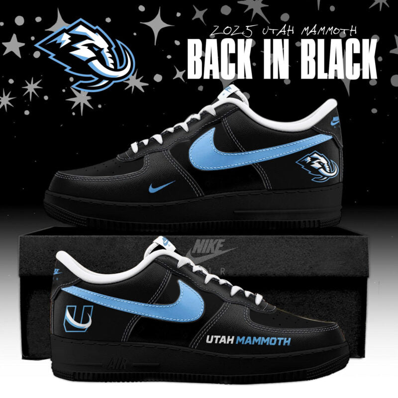 _ Utah Mammoth x Back In Black  Special Edition AF1 Sneakers