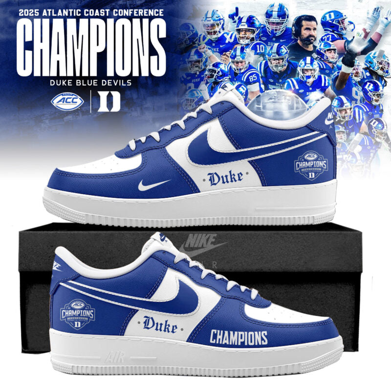 Duke Blue Devils 2025 ACC Football Champions AF1 Sneaker