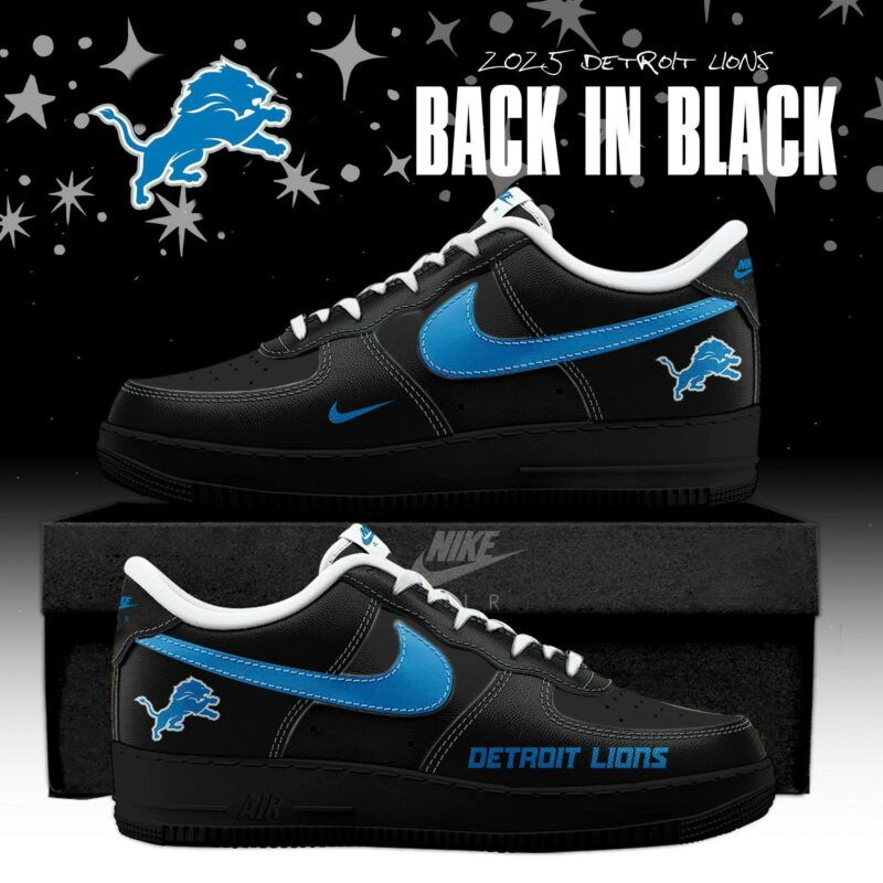 _ Back In Black Detroit Lions 2025 AF1 Special Edition