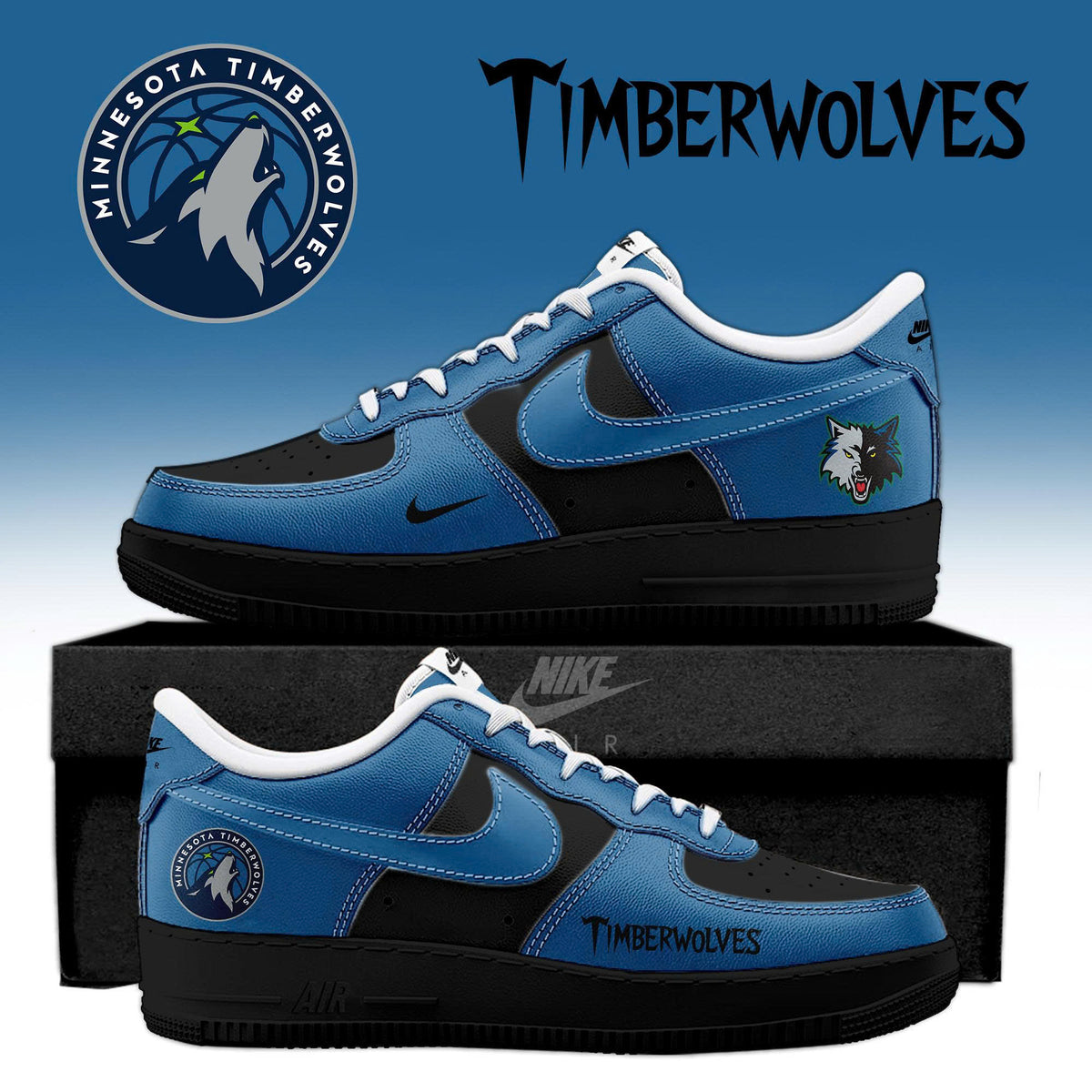 _Minnesota Timberwolves  Special Edition AF1 Sneakers