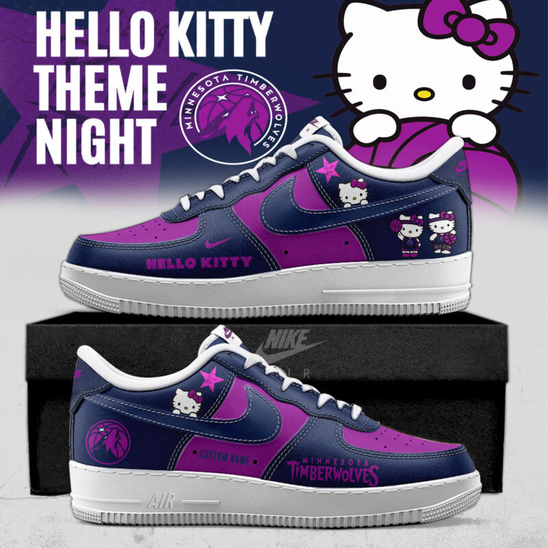 _ Minnesota Timberwolves x Hello Kitty Night 2026 Special Edition AF1 Sneakers