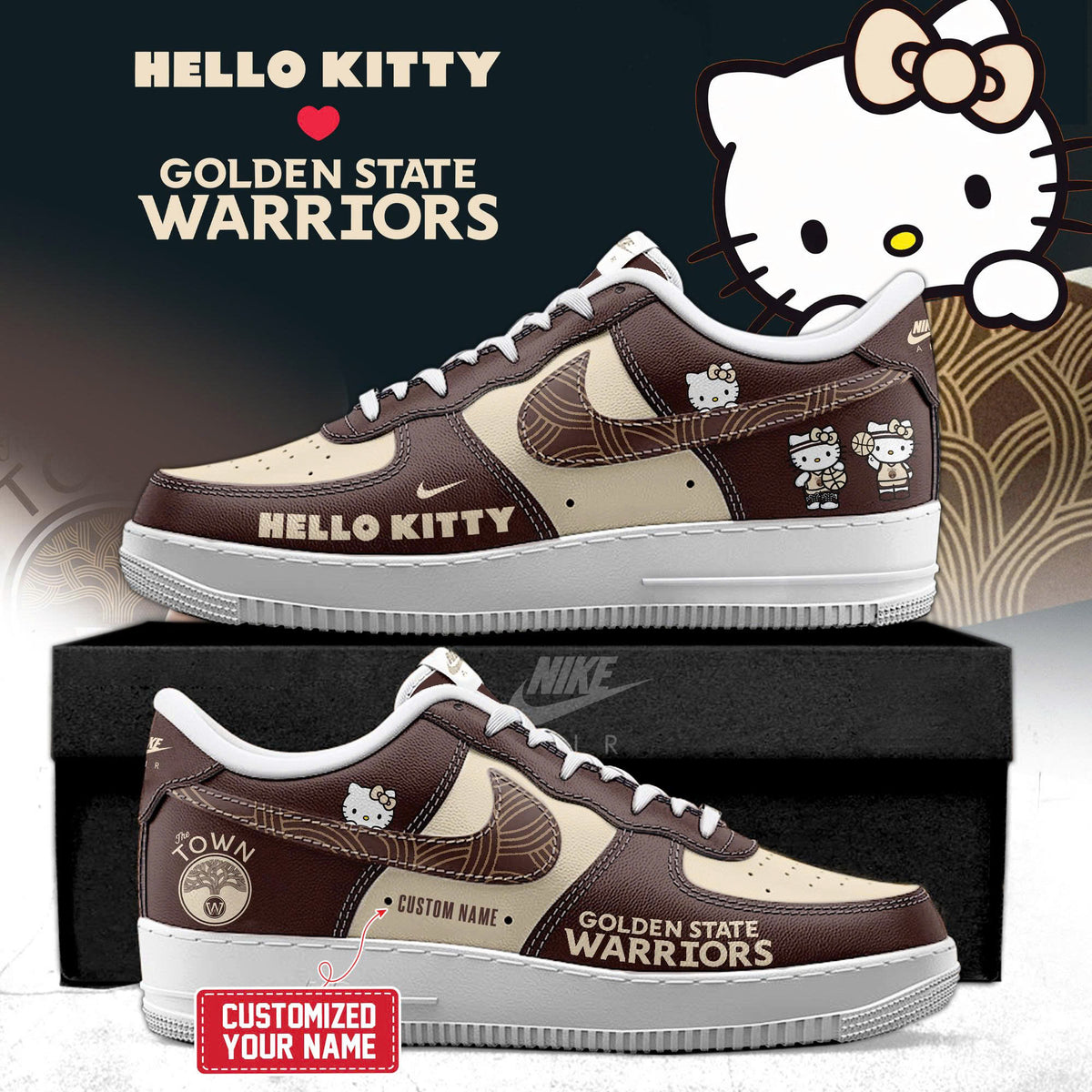 _ Golden State Warriors x Hello Kitty Night 2026 Special Edition AF1 Sneakers