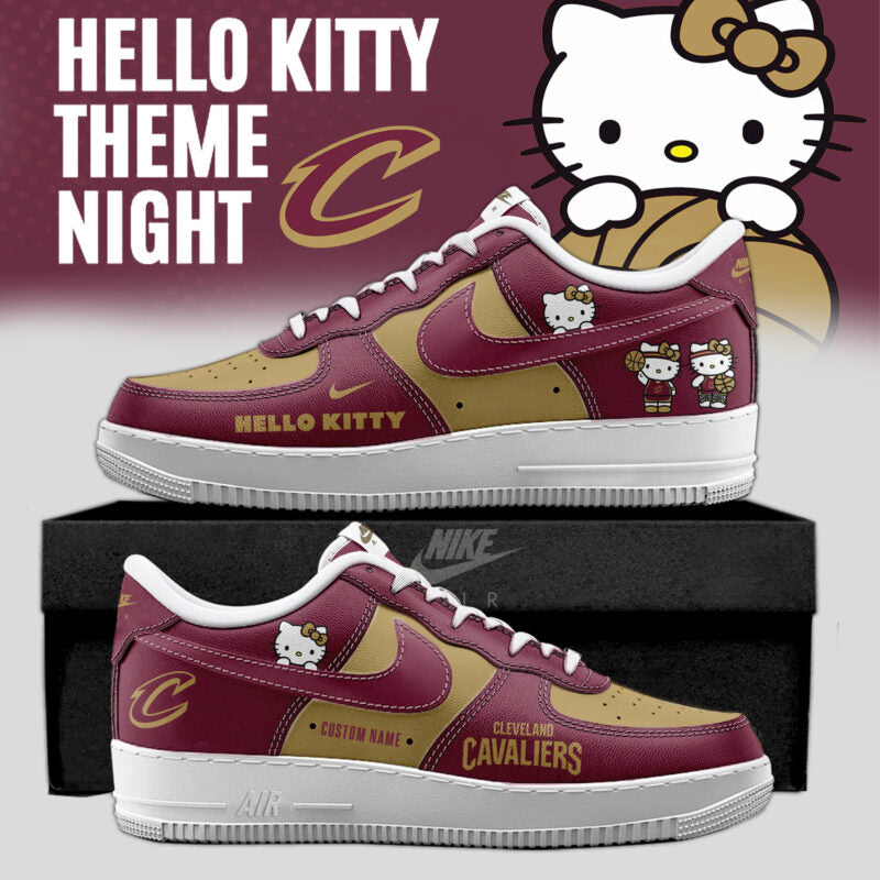 _ Cleveland Cavaliers x Hello Kitty Night 2026 Special Edition AF1 Sneakers