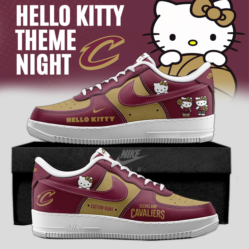 _ Cleveland Cavaliers x Hello Kitty Night 2026 Special Edition AF1 Sneakers