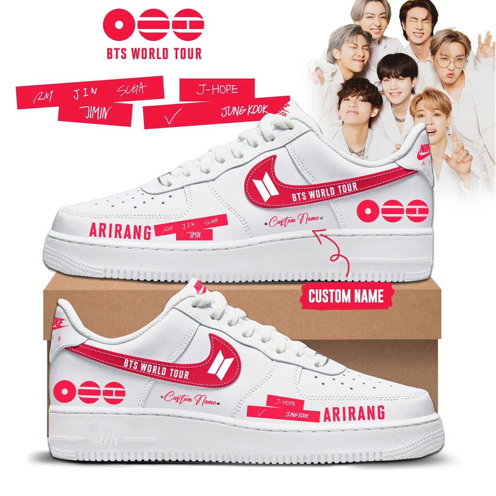 BTS World Tour 2026 AF1 Sneakers