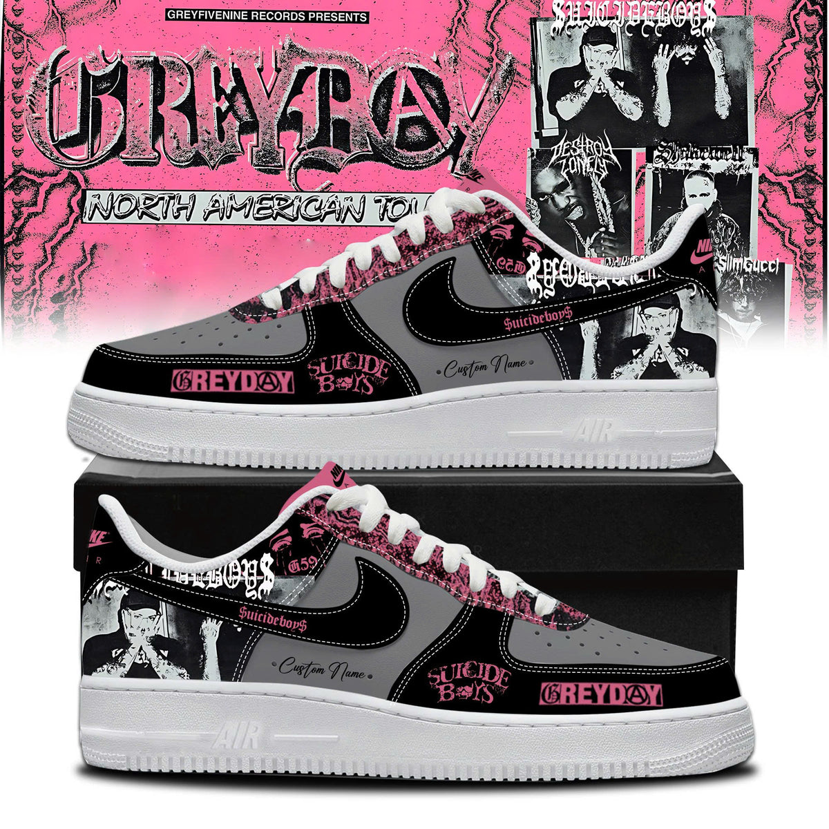 Grey day 2026 – North American Tour  AF1 Sneakers