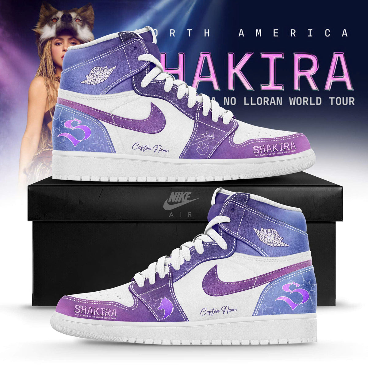 Cosmic She Wolf 2026 World Tour AJ1 Sneaker