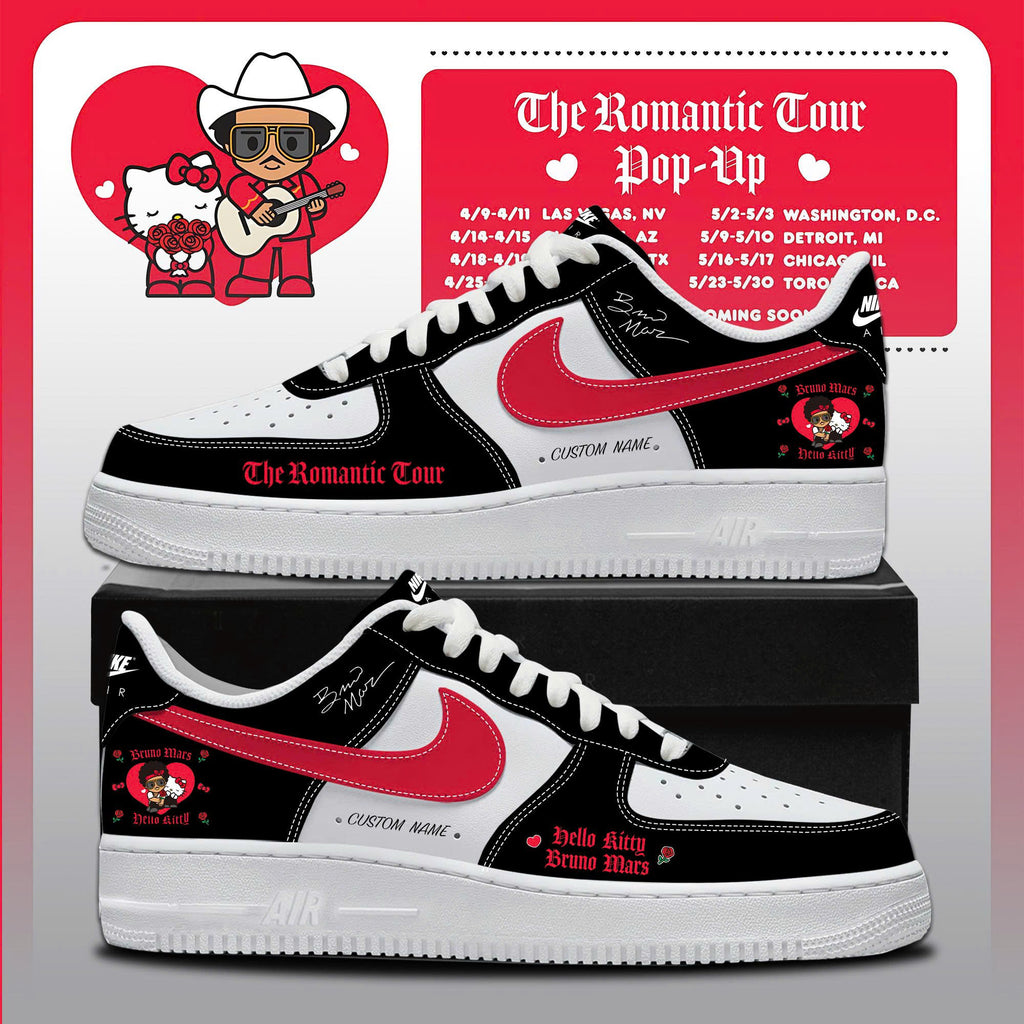 _ BM x HK "The Romantic Tour"  Limited Edition AF1 Sneakers