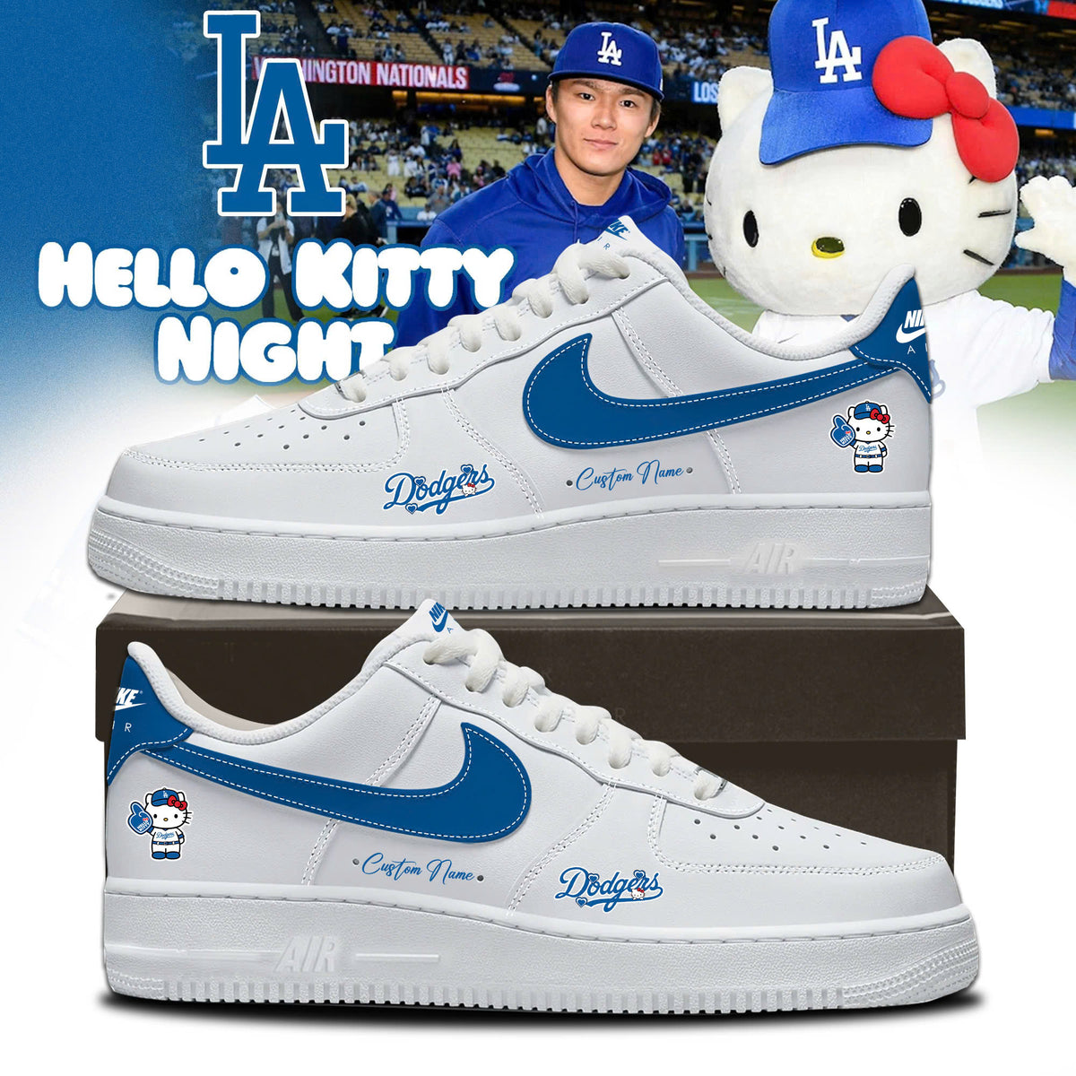 _LA x HK Custom Sneakers Limited Edition AF1 Sneakers