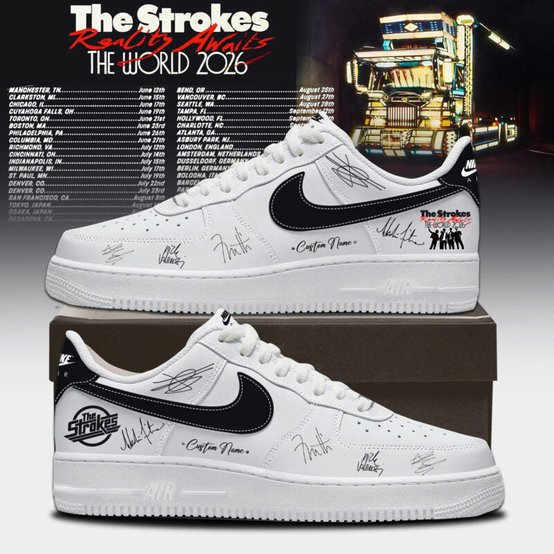 _The Strokes World Tour 2026 Limited Edition AF1 Sneakers