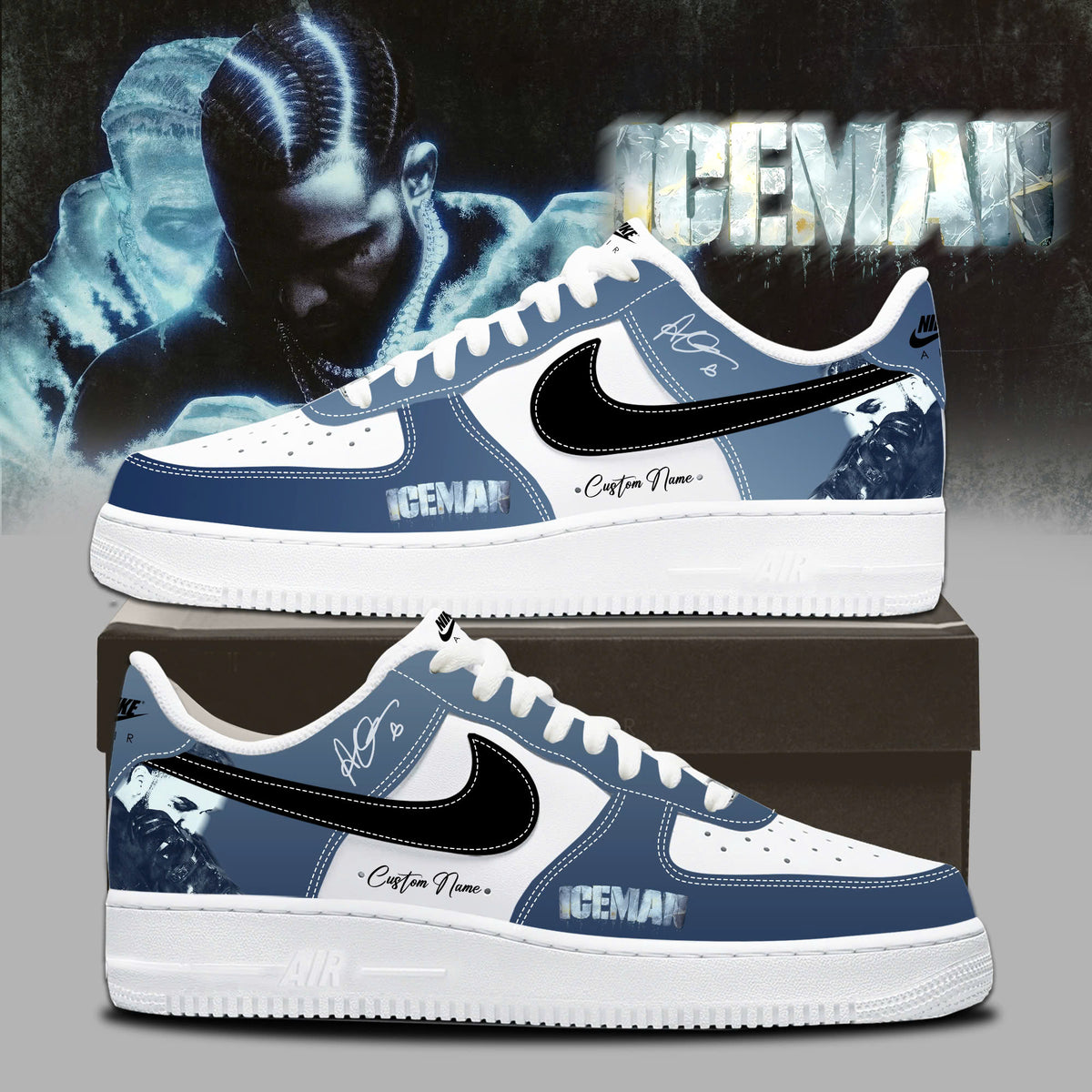 _Drk ICEMAN New 2026 Album Limited Edition AF1 Sneakers