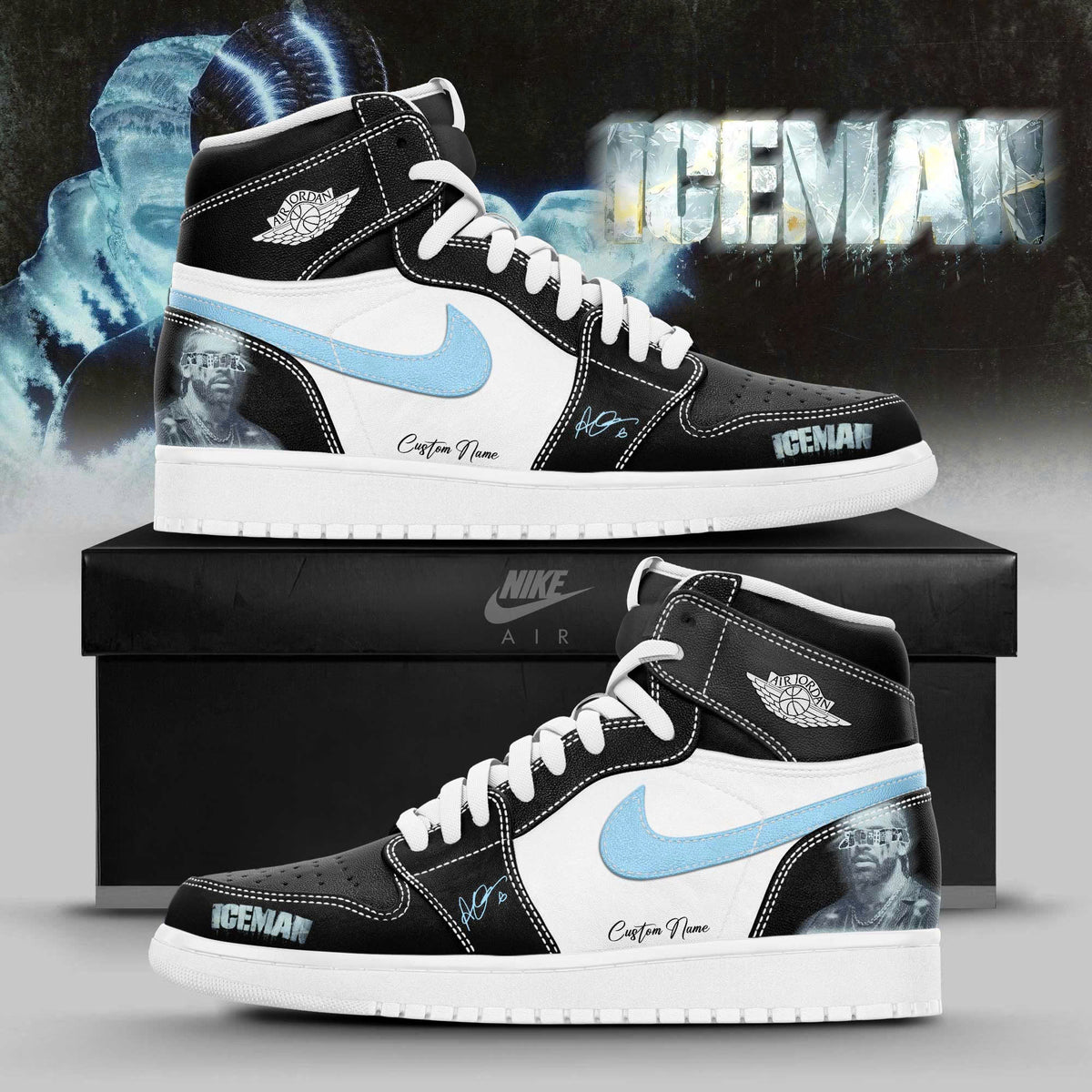 _Drk ICEMAN New 2026 Album Limited Edition AJ1 Sneakers