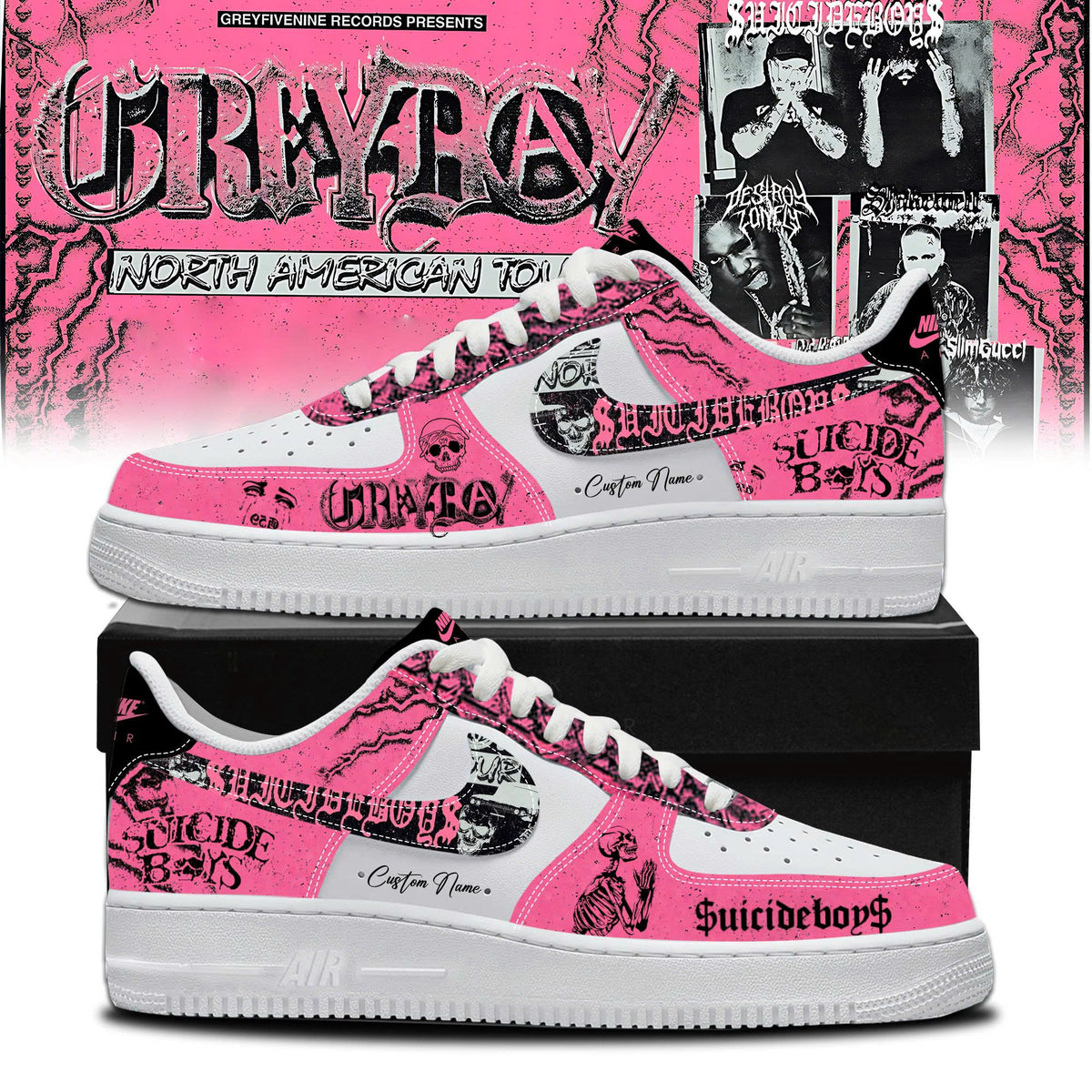 Grey day 2026 – North American Tour  AF1 Sneakers