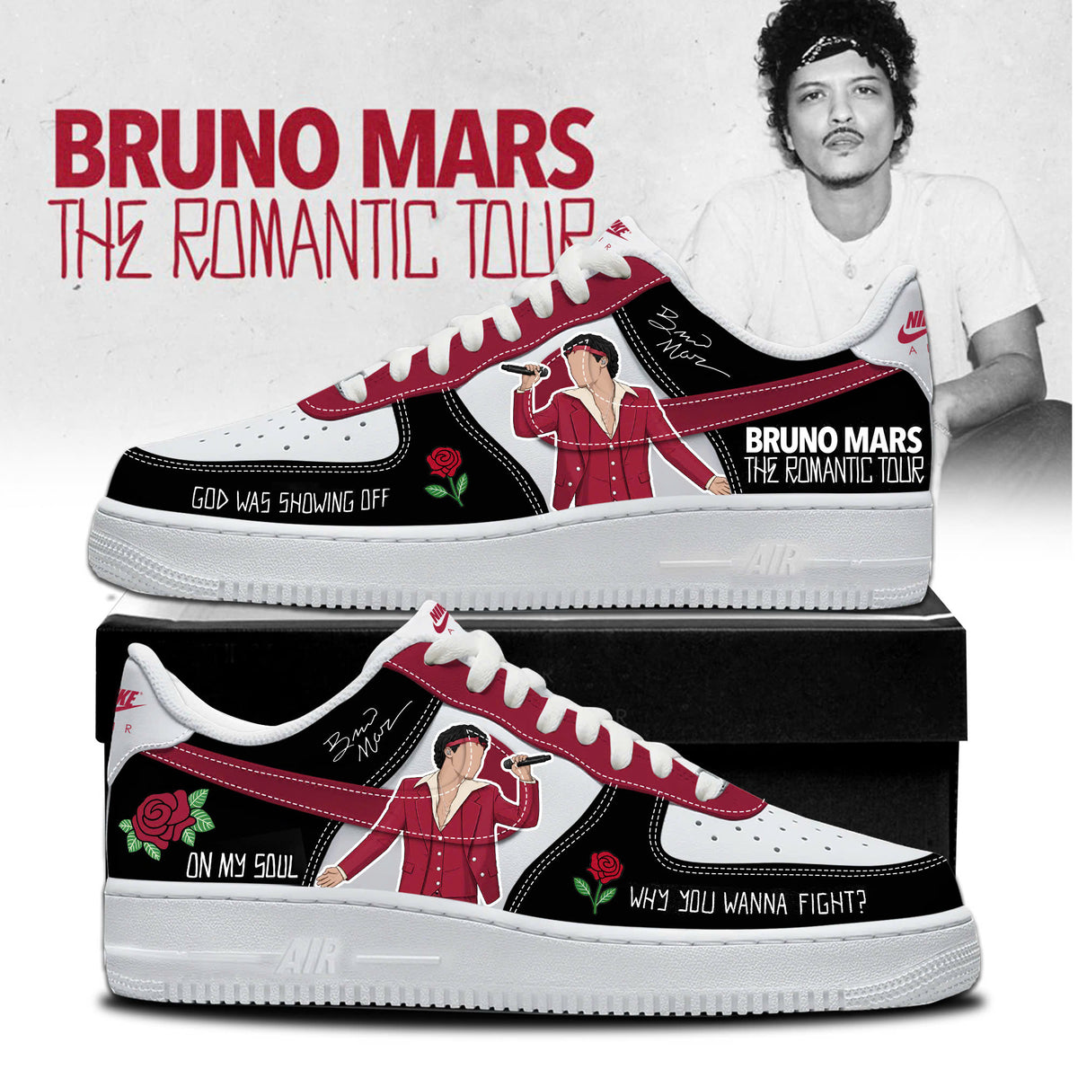_ BM The Romantic Tour 2026 AF1 Sneakers