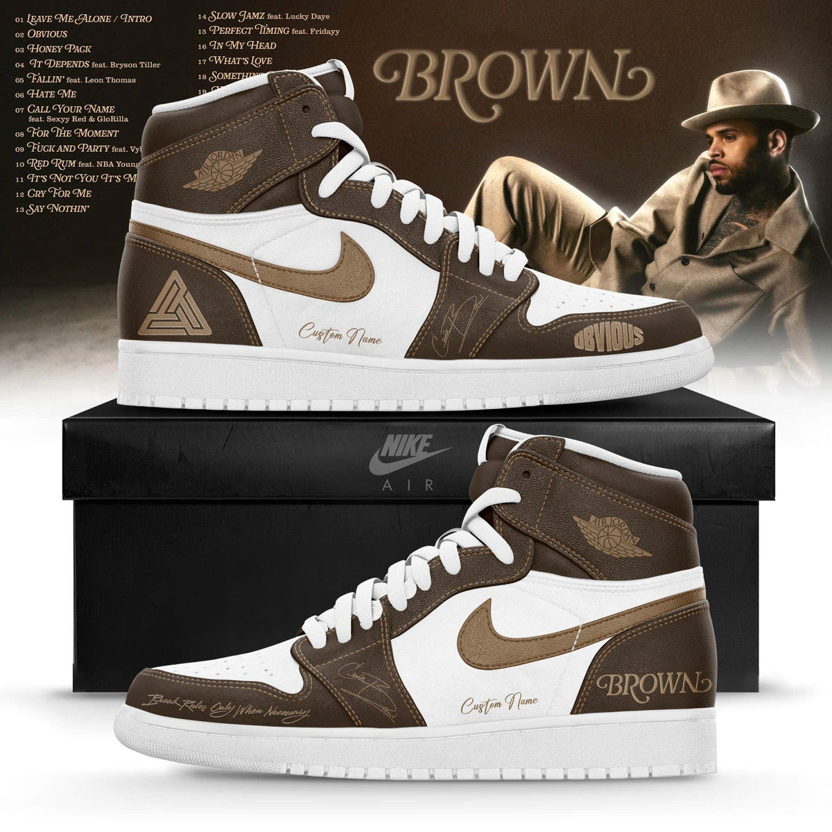 _ CB " Brown " 2026 Limited Edition AJ1 Sneakers