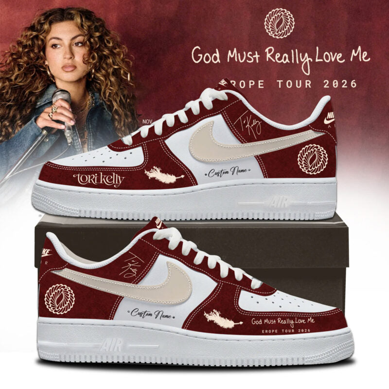 _TK the “God Must Really Love Me” Europe Tour 2026 Limited Edition AF1 Sneakers