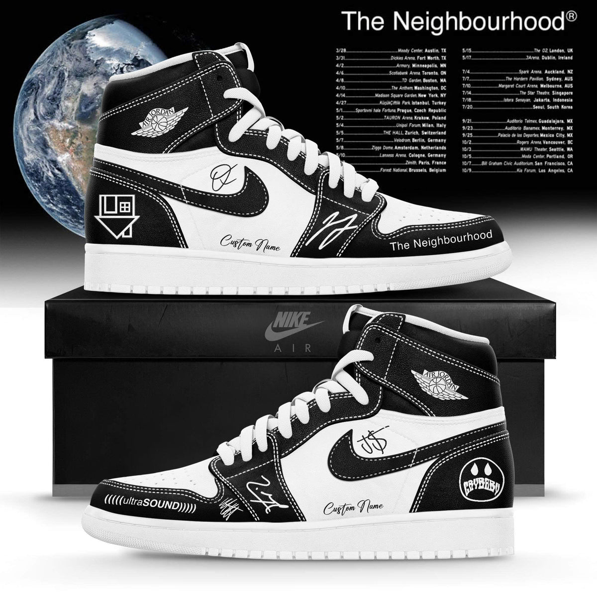 _TNBH The Wourld Tour Limited Edition AJ1 Sneakers