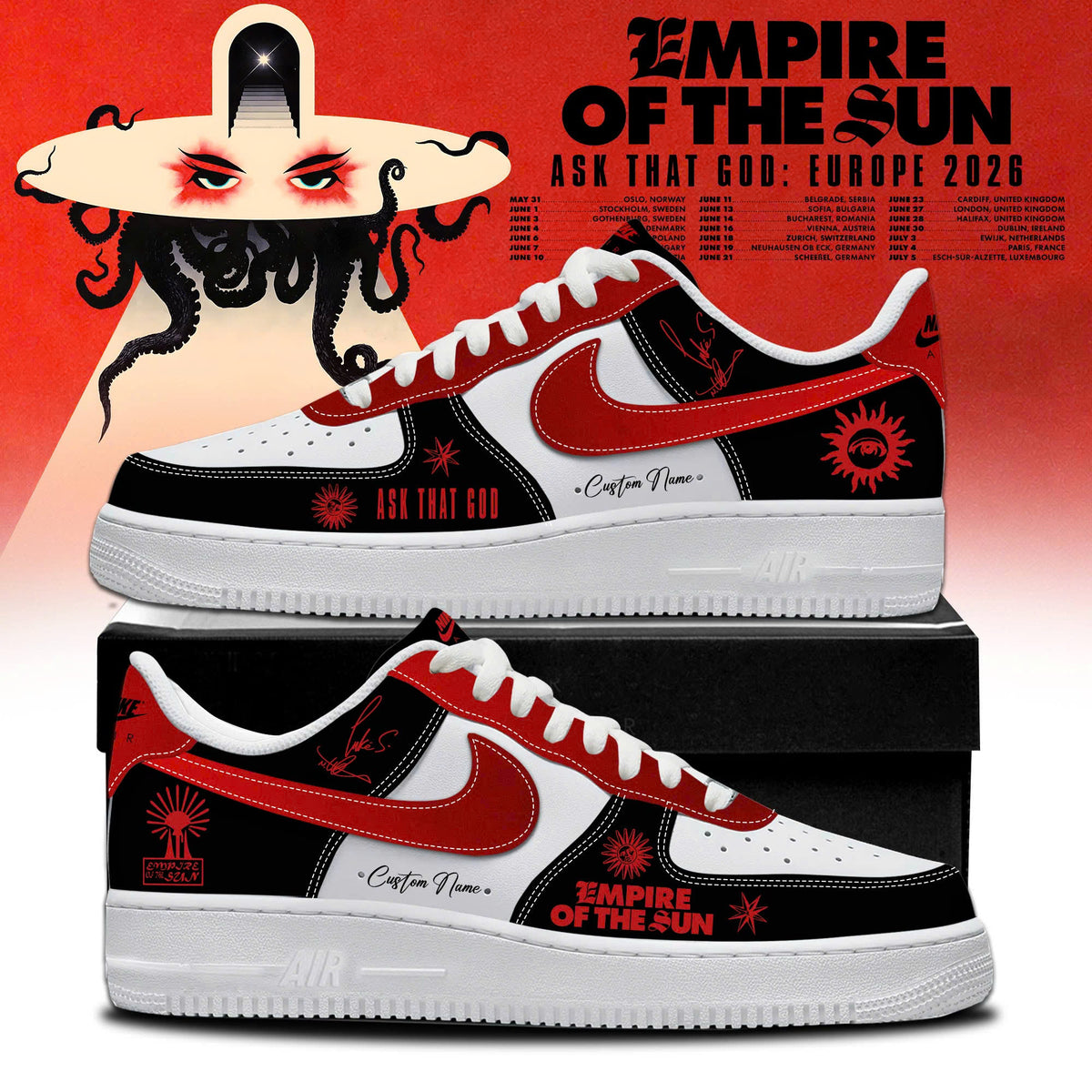 EOTS ASK THAT GOD Tour 2026 Limited Edition AF1 Sneakers
