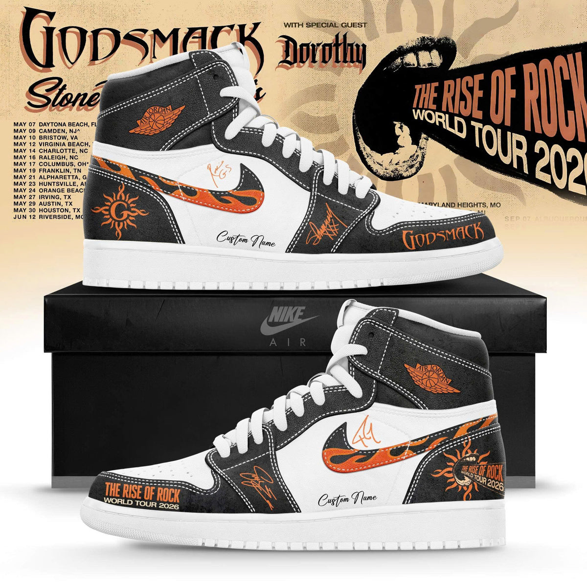 _GS “The Rise Of Rock” 2026 Limited Edition AJ1 Sneakers