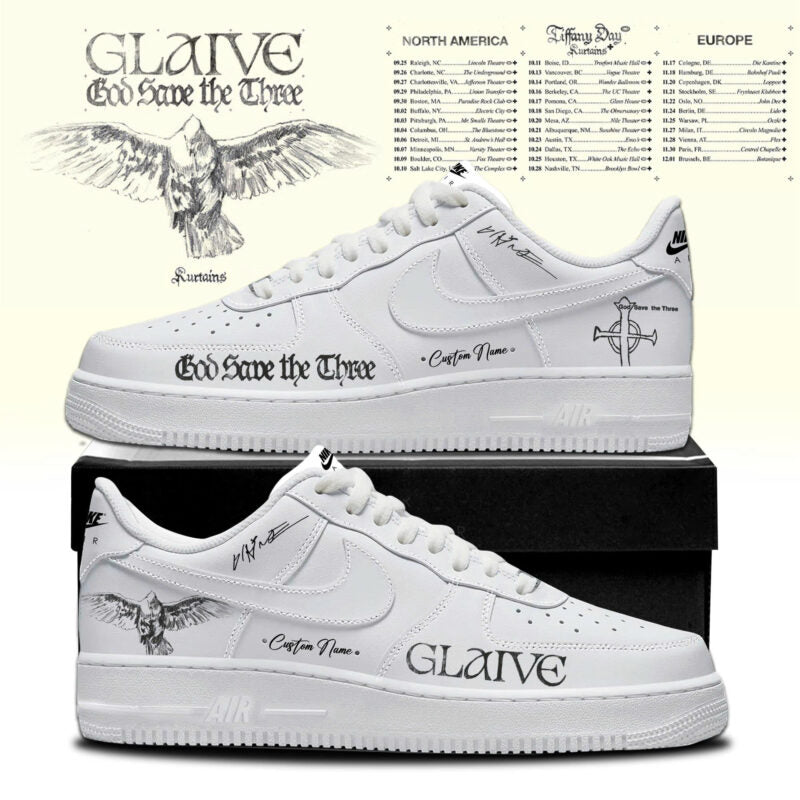 _G “God Save The Three” Tour 2026 Limited Edition AF1 Sneakers