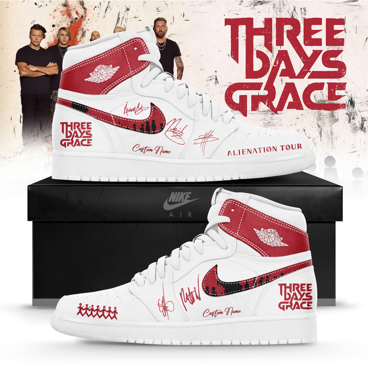 3DG Alienation Tour 2026 Limited Edition AJ1 Sneakers