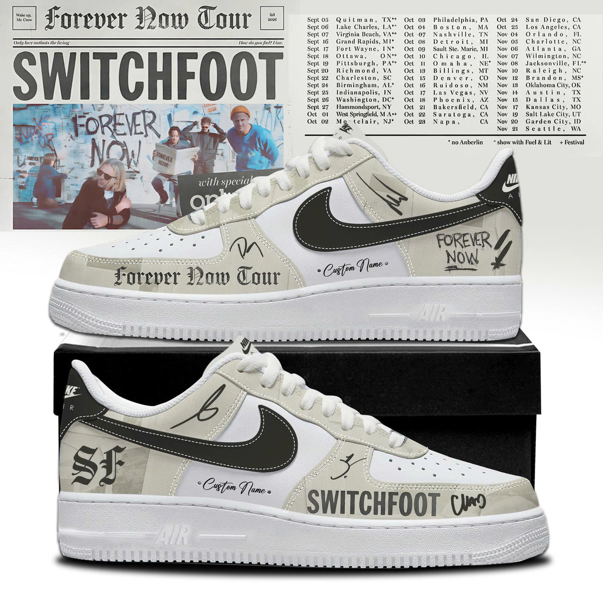 _SF FOREVE NOW TOUR 2026 Limited Edition AF1 Sneakers