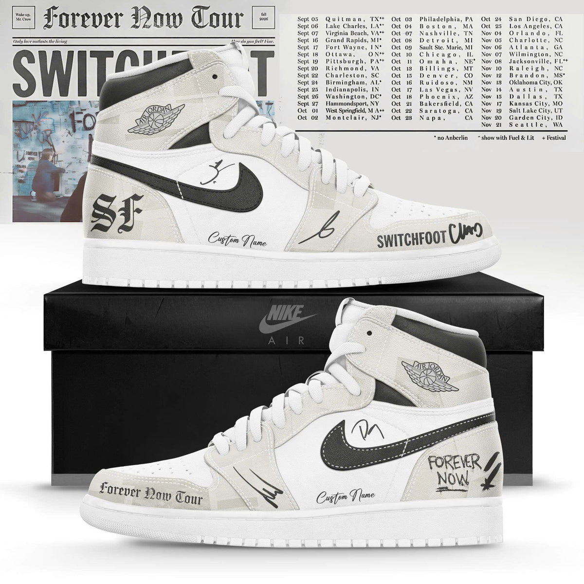 _SF FOREVE NOW TOUR 2026 Limited Edition AJ1 Sneakers